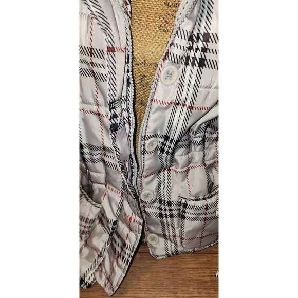 Marcelle Renee Plaid Hooded Vest - Picture 3 of 8